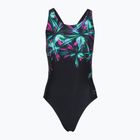 Dámske jednodielne plavky Speedo FL Placement Printed Powerback firework burst/black