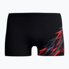 Pánske plavecké boxerky Speedo Medley Logo Aquashort anthracite/hrr