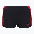 Pánske plavecké boxerky Speedo Hyperboom Splice Aquashort anthracite/high risk red
