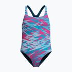 Detské jednodielne plavky Speedo Hyperboom Print Medalist margarita pink