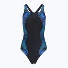 Dámske jednodielne plavky Speedo Print Medalist anthracite
