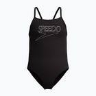 Detské jednodielne plavky Speedo Endurance+ Logo Thinstrap anthracite