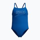 Detské jednodielne plavky Speedo Endurance+ Logo Thinstrap Turkish Sea
