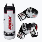 RDX boxovacie vrece 2 ks detské boxovacie vrece + sada rukavíc biela 3JPB-4W-2FT