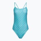 Dámske jednodielne plavky Nike Hydrastrong Multi Print Cutout blue