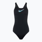 Dámske jednodielne plavky Nike Hydrastrong 3D Swoosh Fastback black