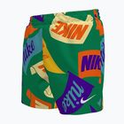 Detské plavecké šortky Nike Tossed Flags 4" Volley stadium green