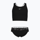 Detské dvojdielne plavky Nike Logo Tape Crossback Midkini black