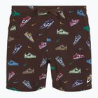 Pánske plavecké šortky Nike Multi Print 5" Volley baroque brown