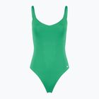 Dámske jednodielne plavky Nike Essential V-Neck stadium green