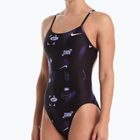 Dámske jednodielne plavky Nike Hydrastrong Cutout purple