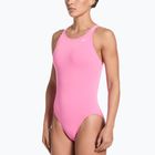 Dámske jednodielne plavky Nike Hydrastrong Solid pink glow