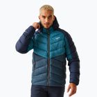 Pánska páperová bunda REGATTA Dalent s kapucňou moroccan blue/moonlight denim