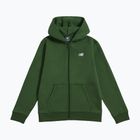 Detská mikina New Balance Brush Back Small Logo Full Zip Hoodie dark alpine green