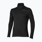 Pánske bežecké tričko longsleeve Mizuno Tech Thermal Charge Breath Thermo Half Zip Long Sleeve Tee black