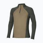 Pánske bežecké tričko longsleeve Mizuno Active Dryaeroflow Hybrid Long Sleeve Top Forest Night