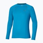 Pánske bežecké tričko longsleeve Mizuno Active Dryaeroflow blue jewel