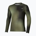 Pánske bežecké tričko longsleeve Mizuno Core Graphic Long Sleeve Tee Forest Night