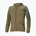 Pánska bežecká bunda Mizuno Active Alpha Hooded Jacket martini olive