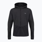 Pánska bežecká bunda Mizuno Active Warmalite Hybrid Full Zip Hooded Long Sleeve Top black