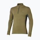 Pánska bežecká mikina Mizuno Active Warmalite Half Zip Long Sleeve Top martini olive