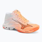 Volejbalové topánky Mizuno Wave Lightning Elite Mid Flamingo Coral/Lava Orange/White