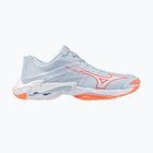 Dámske volejbalové topánky Mizuno Wave Lightning Elite blue finch/white/lava orange