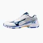 Dámske topánky na bedminton Mizuno Wave Claw 4 white/dazzling blue/stargazer