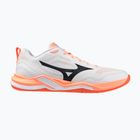 Hádzanárske topánky Mizuno Wave Stealth Pro white/black/flamingo coral