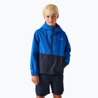 Detská bunda do dažďa Regatta Hanleigh II olympian blue/navy/tangerine tango