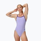 Dámske jednodielne plavky Speedo Solid Turnback bright lavender