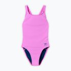Dámske jednodielne plavky Speedo Solid Leaderback orchid shine