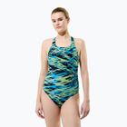 Dámske jednodielne plavky Speedo Hyperboom Print Medalist hyper teal