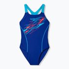 Detské jednodielne plavky Speedo Medley Logo Medalist night watch/hyper teal