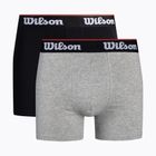 Pánske boxerky Wilson 2-Pack čierne, sivé W875H-270M