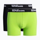Pánske boxerky Wilson 2 pack black/green W875V-270M