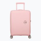 Cestovný kufor American Tourister Soundbox 41 l v pastelovo ružovej farbe
