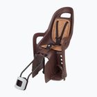 Polisport Groovy Maxi FF 29 ECO hnedá FO sedadlo na zadný rám bicykla 8406000041