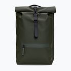 Mestský batoh Rains Rucksack Rolltop 13 + 4 l green