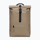 Mestský batoh Rains Rucksack Rolltop Beige