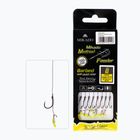 Mikado methode leader s háčikom push stop barbless + pletenka 8ks hnedá HMFB212P