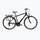 Pánsky trekingový bicykel KROSS Trans 1.0 black/silver/gloss