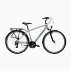 Pánsky trekingový bicykel KROSS Trans 1.0 grey/black/gloss