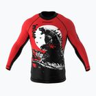 SMMASH Zilla detský rashguard s dlhým rukávom červený