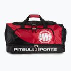 Tréningová taška Pitbull West Coast Big Duffle Bag Logo Pitbull Sports black/red