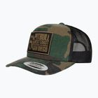 Pánska čiapka Pitbull West Coast Mesh Snapback ,,Blood Dog" Camo Trucker wood/black