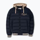 Pánska bunda Pitbull Hidden Quilted Hooded dark navy/beige