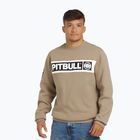 Pánska mikina Pitbull Sherwood Crewneck bledá piesková