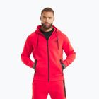 Pánska mikina Pitbull Dogwood Hooded Zip Sweatshirt fluo/red
