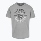 Pánske tričko Pitbull Shkull Logo grey